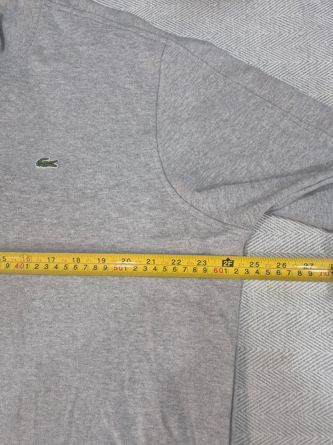 라코스테 그레이 하프 집업 스웨트셔츠 남성 105~110사이즈 상품이미지7