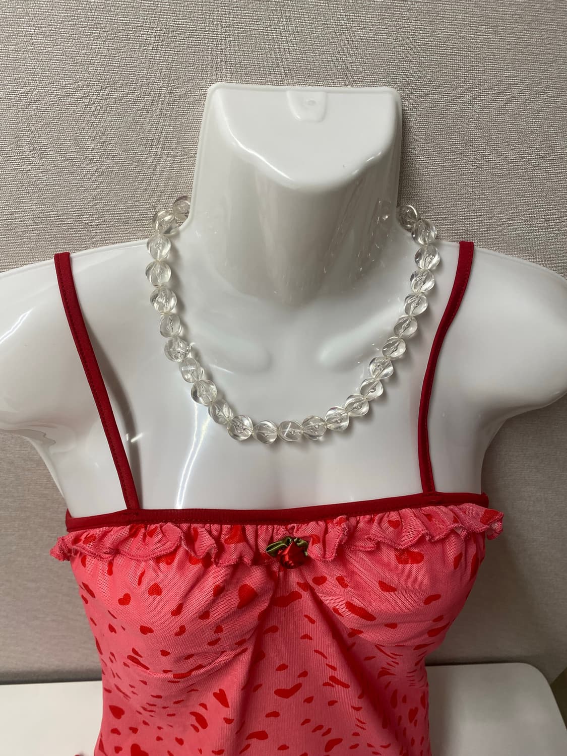 Y2k 아크릴 비즈 목걸이 일본 빈티지 상품이미지4