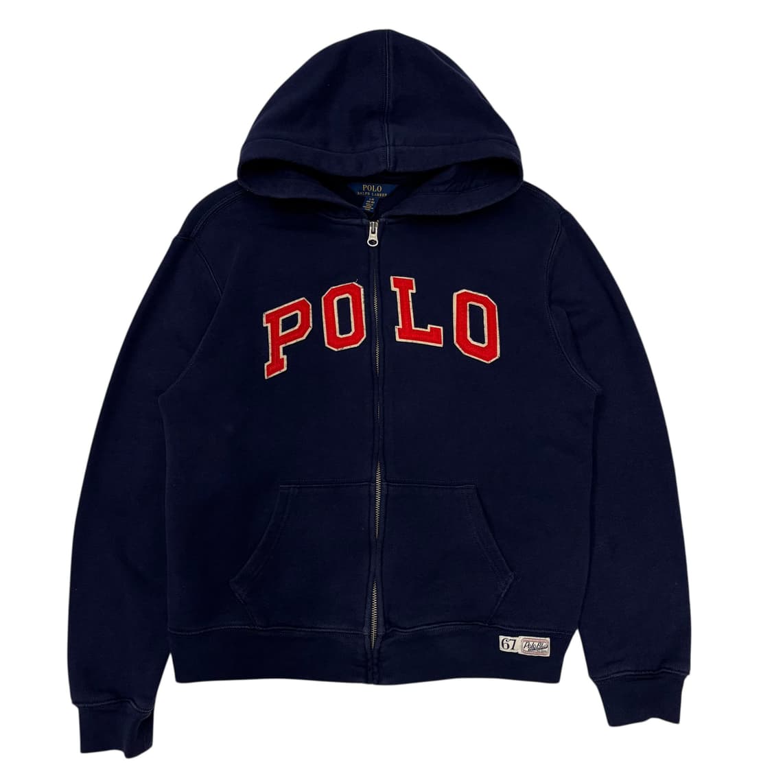 폴로 랄프 로렌 빅 아치 로고 네이비 후드집업 S 상품이미지1