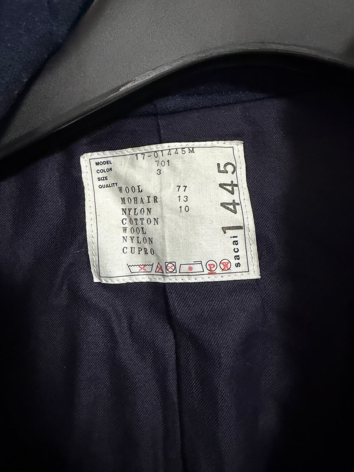 sacai 사카이 헤링본 울코트 3사이즈 상품이미지6