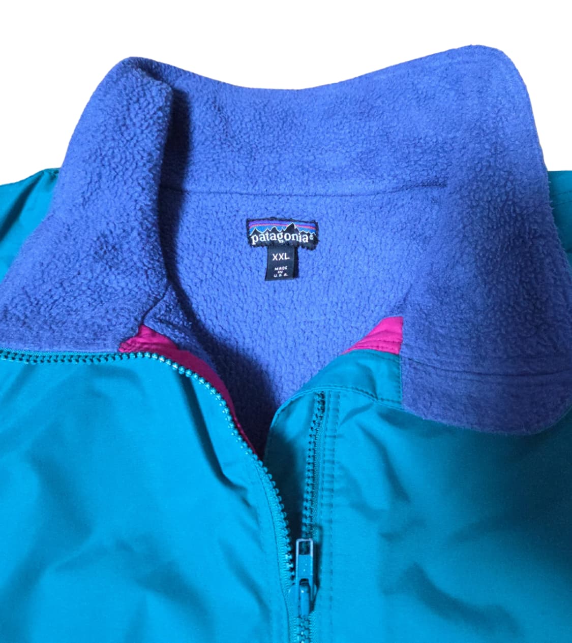 (2XL)파타고니아 90s Usa 쉘드 신칠라 봄버 자켓 틸블루 상품이미지5