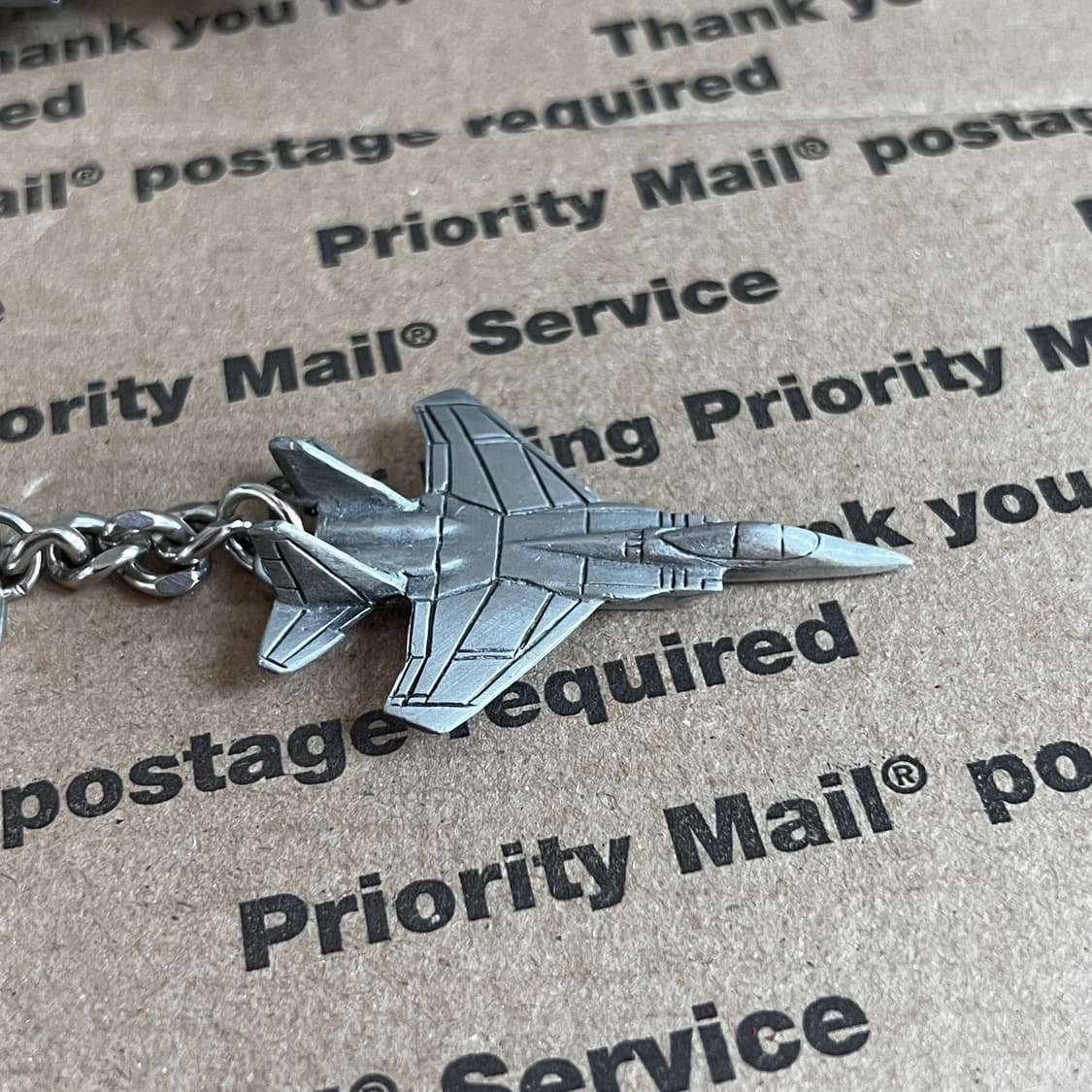 90s vtg Fighter Jet Metal Keyring 상품이미지3