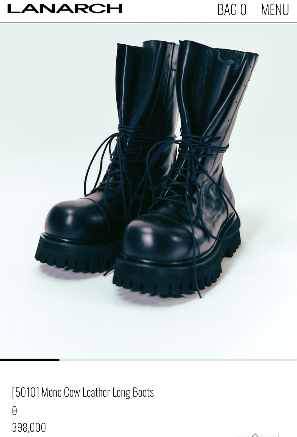 랜 아카이브 모노 카우 부츠 상품이미지1