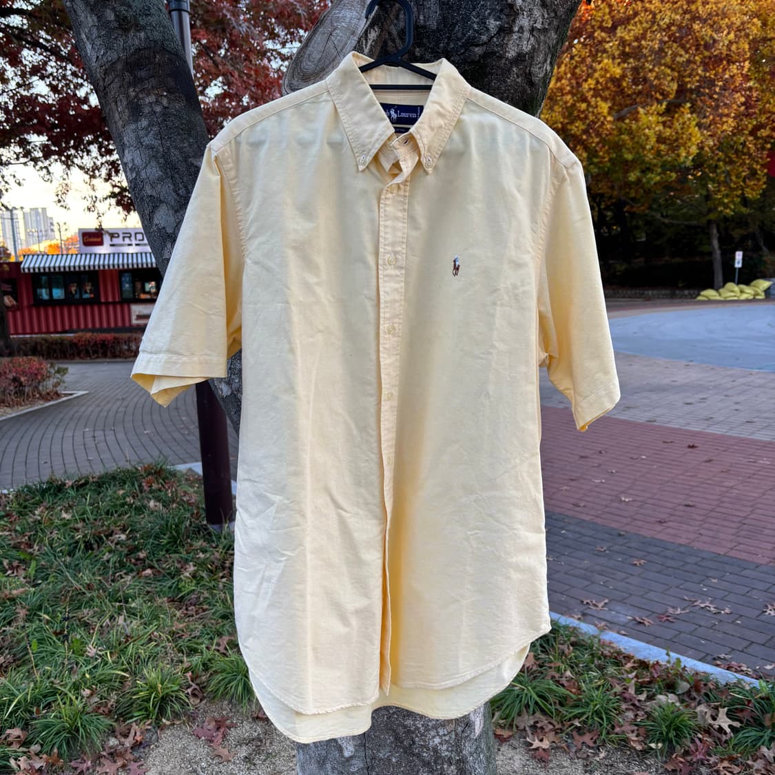 폴로 옐로 반팔 셔츠 상품이미지1