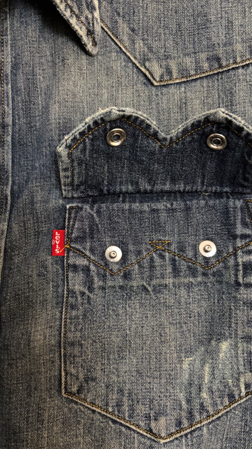 리바이스 쏘투스 웨스턴 데님 셔츠 M(95-100) 상품이미지10