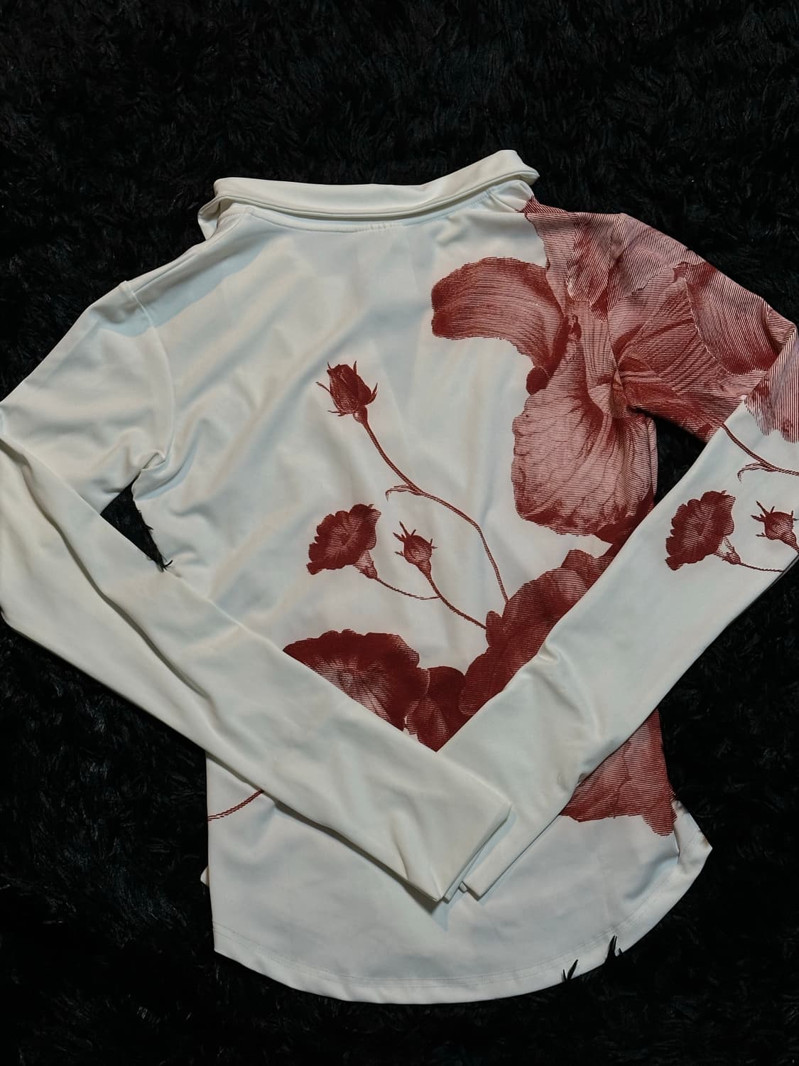 Nache half tone jersey shirt white 상품이미지2