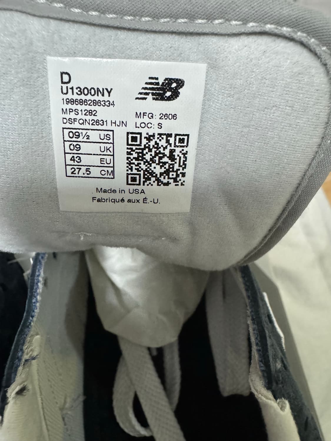 뉴발란스 1300 네이비 새제품 (275) us 9.5 상품이미지5