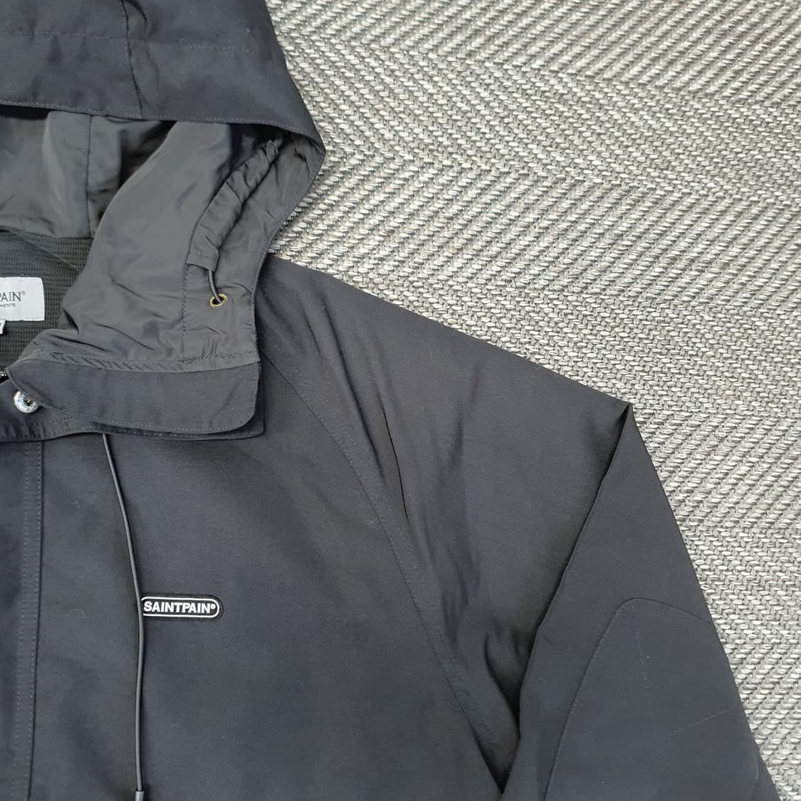 세인트페인 반집업 오버핏 바람막이 남자105 상품이미지5