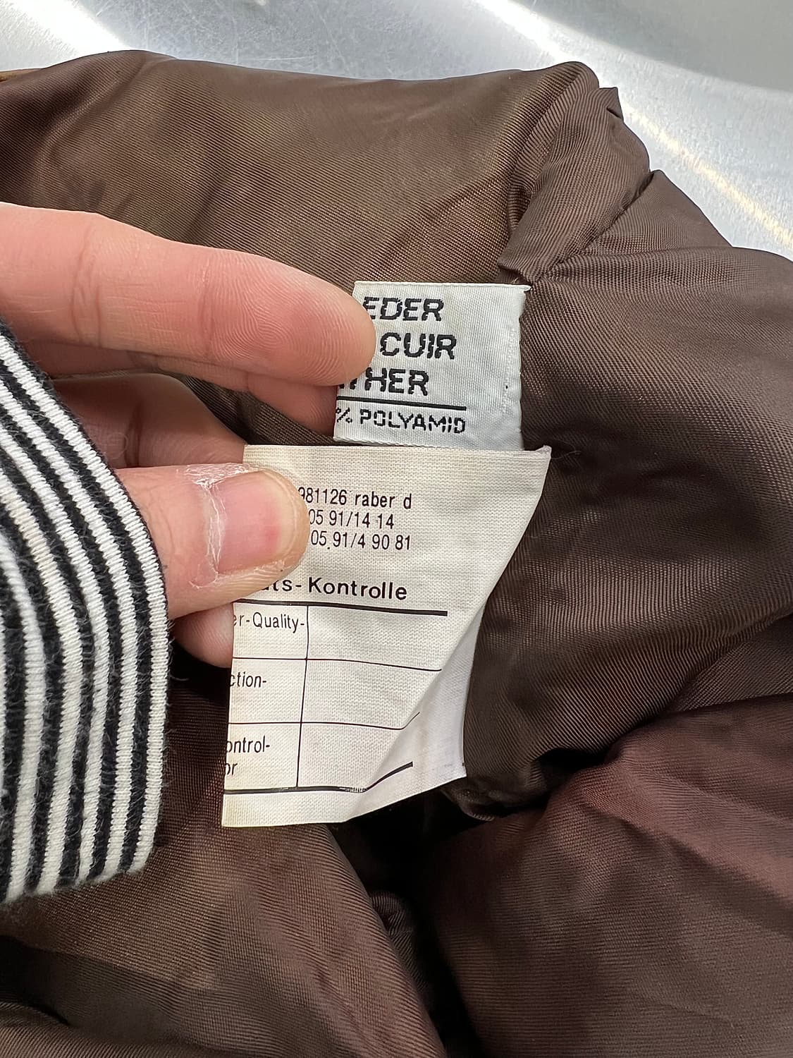 아메리칸 빈티지 브라운 웨스턴 투팩 리얼레더 팬츠 상품이미지9