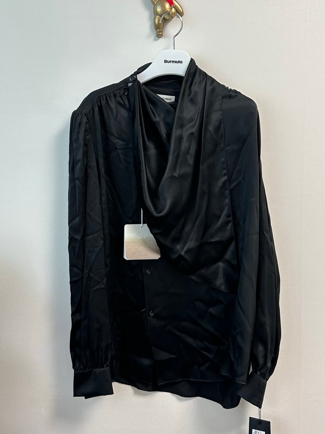 (새상품)생로랑 23SS 스카프 실크 셔츠 - 40Size 상품이미지4