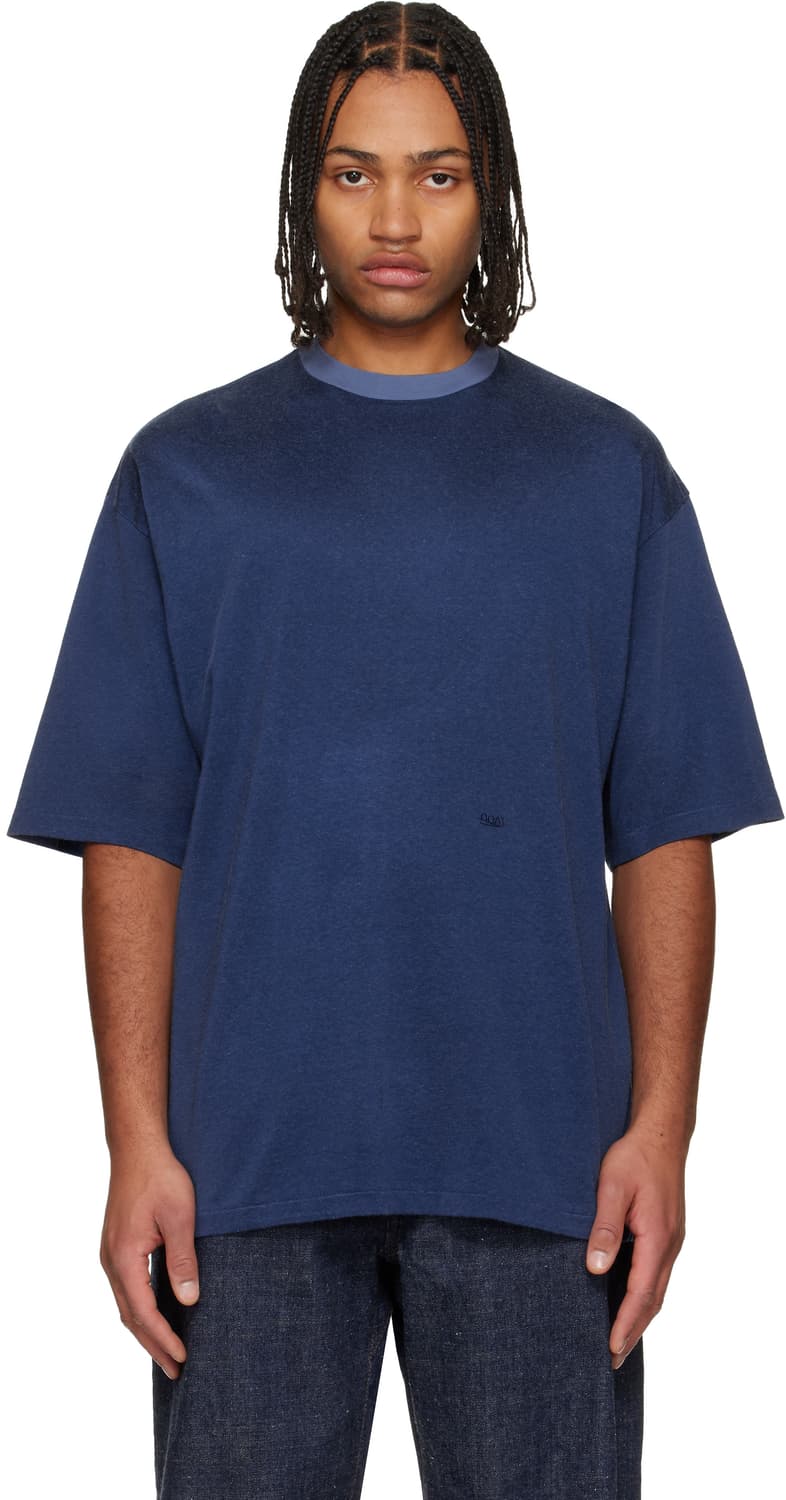 [L][105] 나나미카 레이온 코튼 반팔 티셔츠 페이드블루 상품이미지8