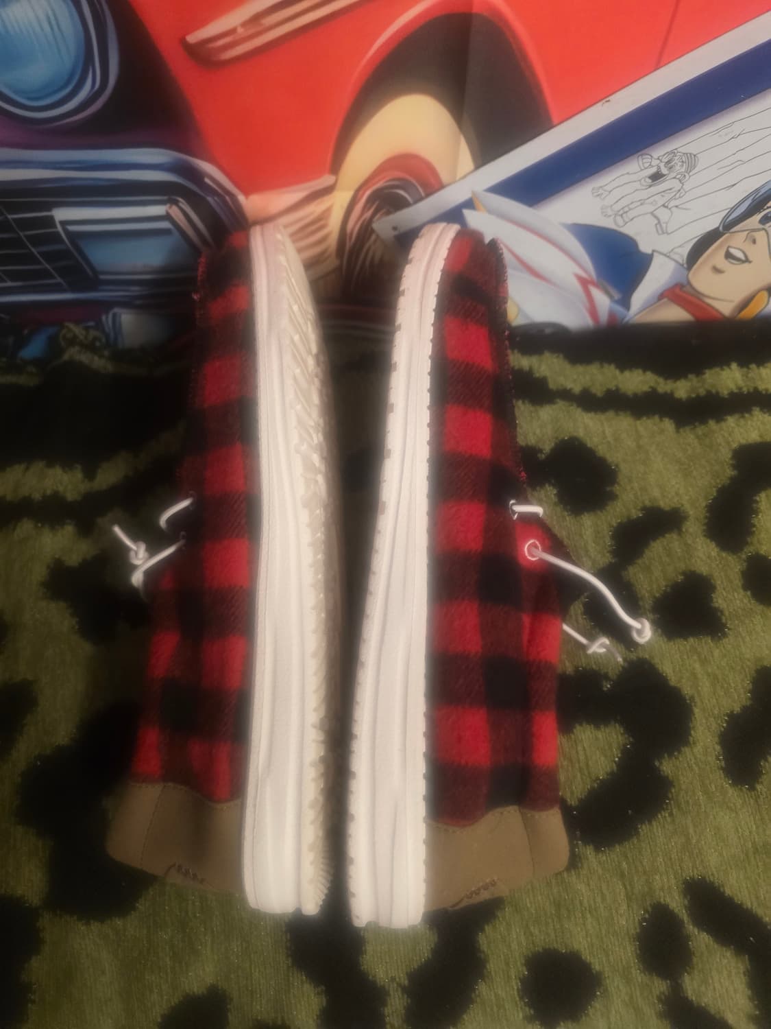 버팔로 체크 무늬가 있는 Hey Dude Wally  상품이미지3
