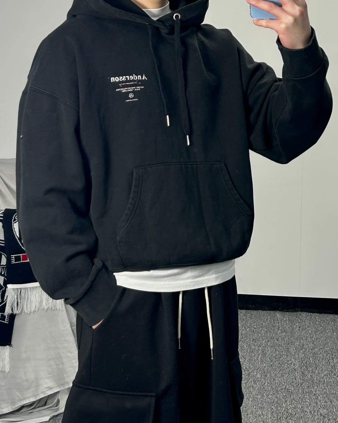 엔더슨벨 빅로고 오버핏 후드티  상품이미지2