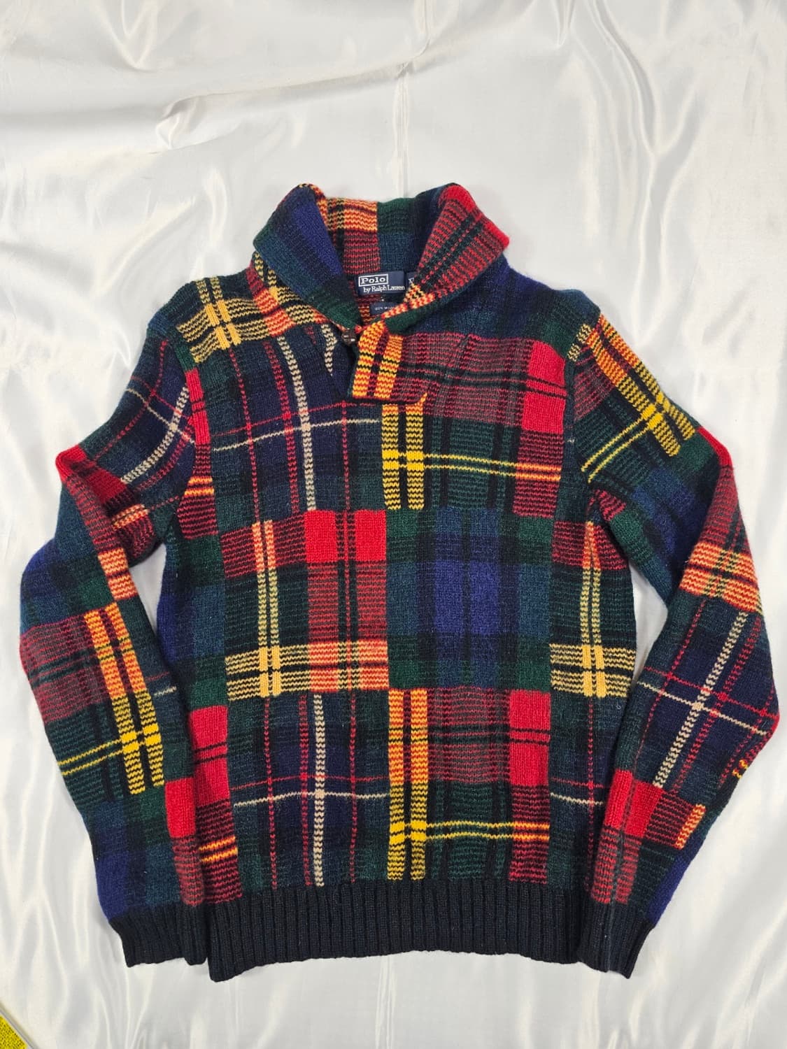 폴로타탄체크숄니트 상품이미지1