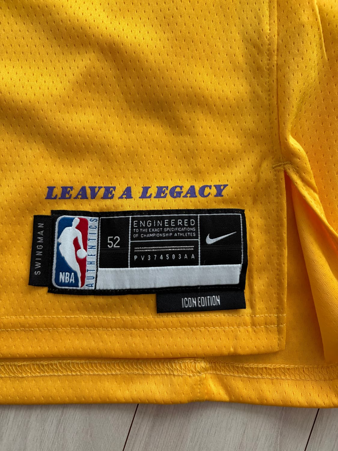 나이키 레이커스 르브론 제임스 져지 52 XL 상품이미지3