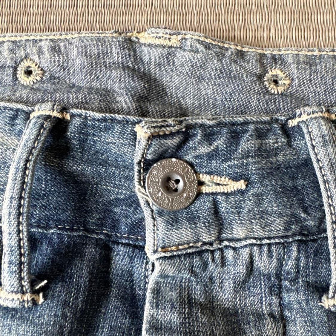 RRL 더블알엘 레지먼트 데님 카고 쇼츠 상품이미지4