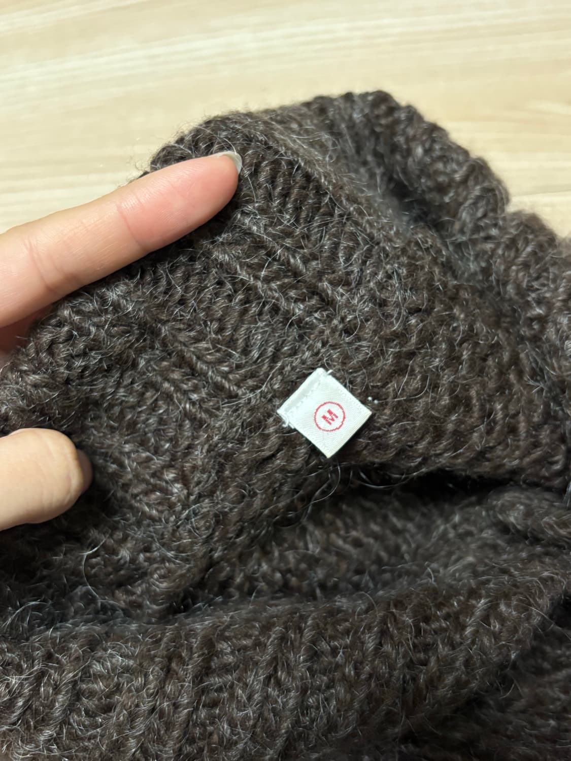 일본 유니클로 빈티지 펀칭 니트 가디건 상품이미지4