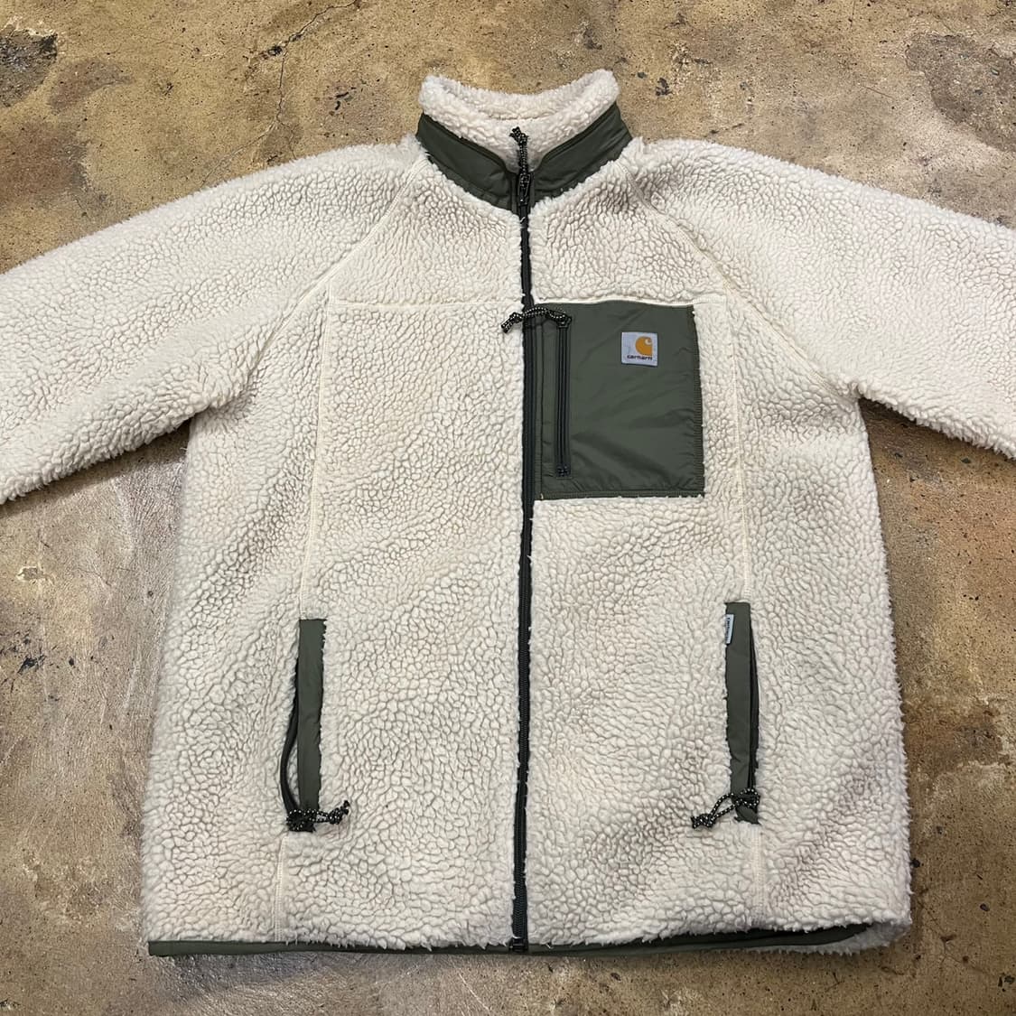 [정품/XL] 칼하트 아이보리 쉐르파 플리스 자켓 b19 상품이미지3