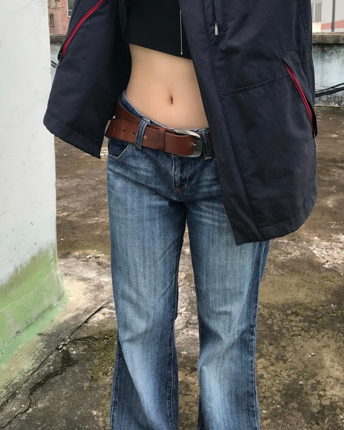 로우라이즈 데님팬츠 상품이미지1