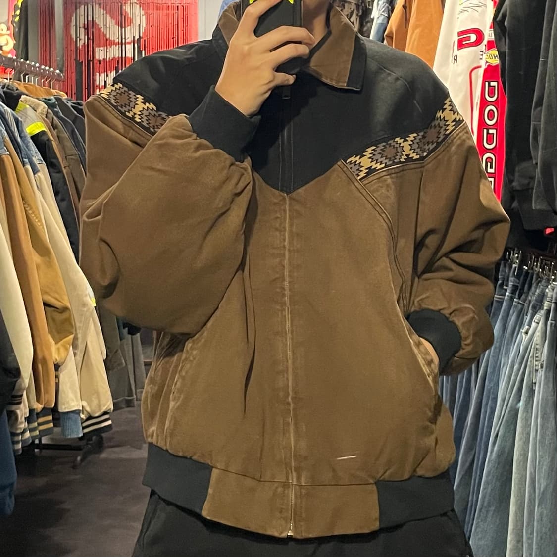 [IM] VTG 빈티지 브라운 카라 워크자켓 상품이미지4