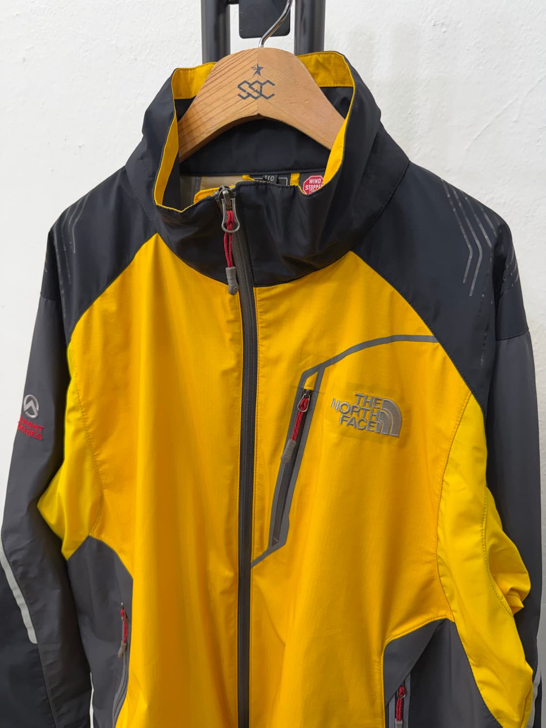 정품) 노스페이스 남성 써밋 옐로우 바람막이 자켓 110 상품이미지3