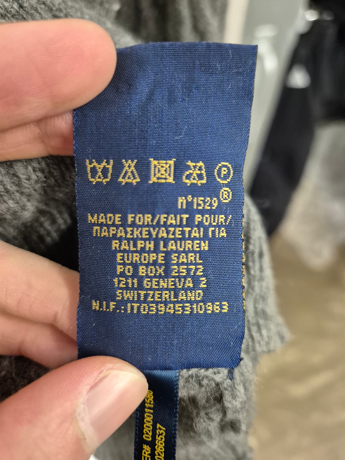 폴로 랄프로렌 여성 케이블 니트 M 그레이 상품이미지5