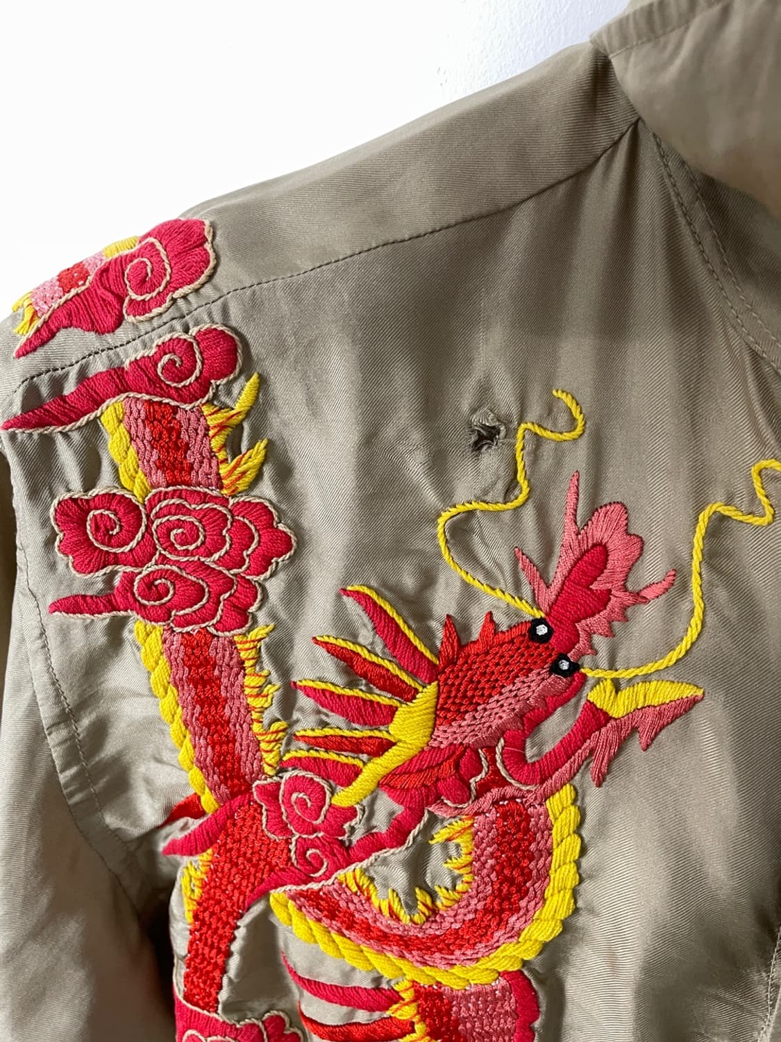 폴로 랄프로렌 퍼플 라벨 컬렉션 드래곤 실크 셔츠  상품이미지5