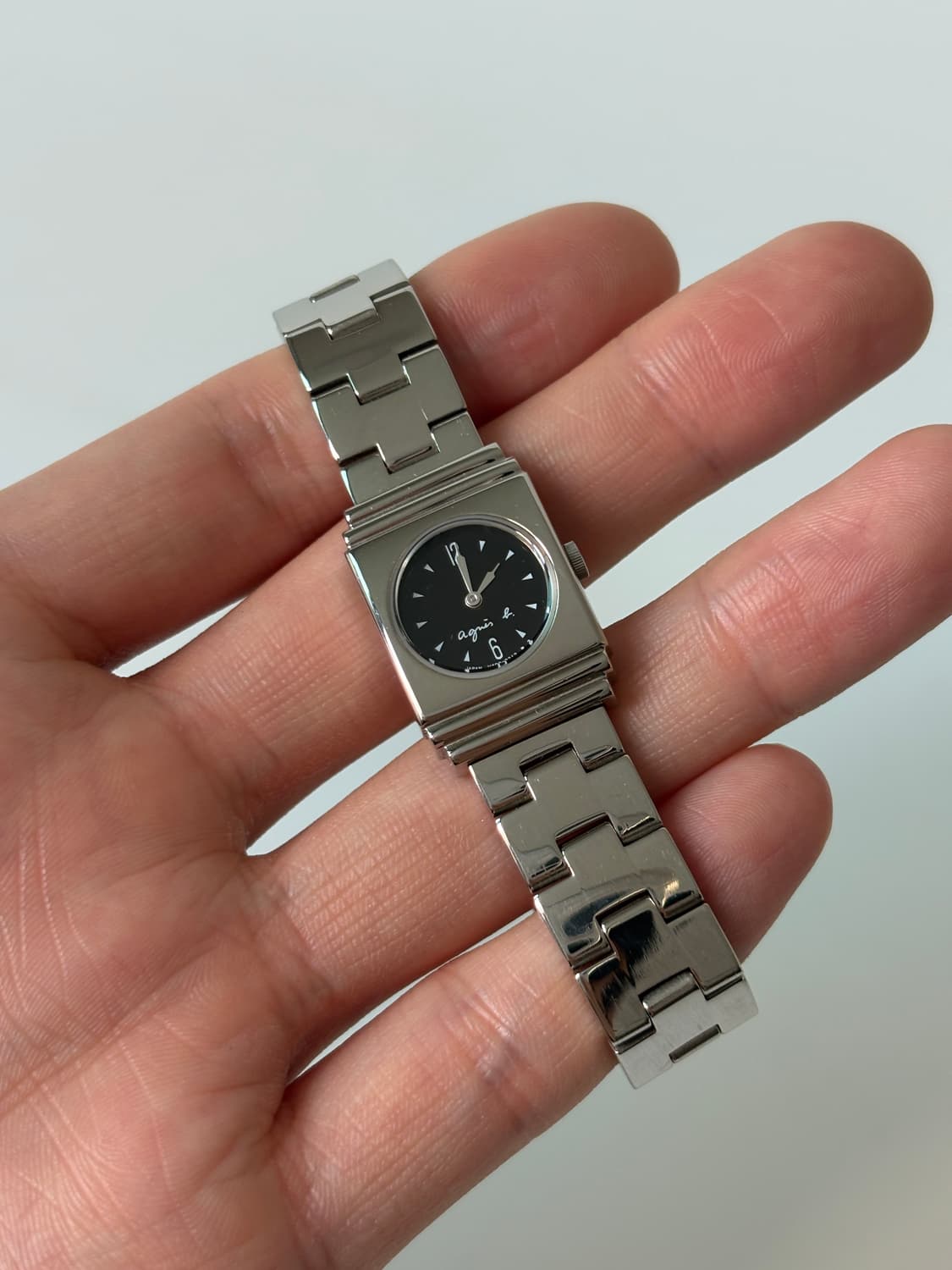 Black Dial Silver Square Ladies Quartz 상품이미지2
