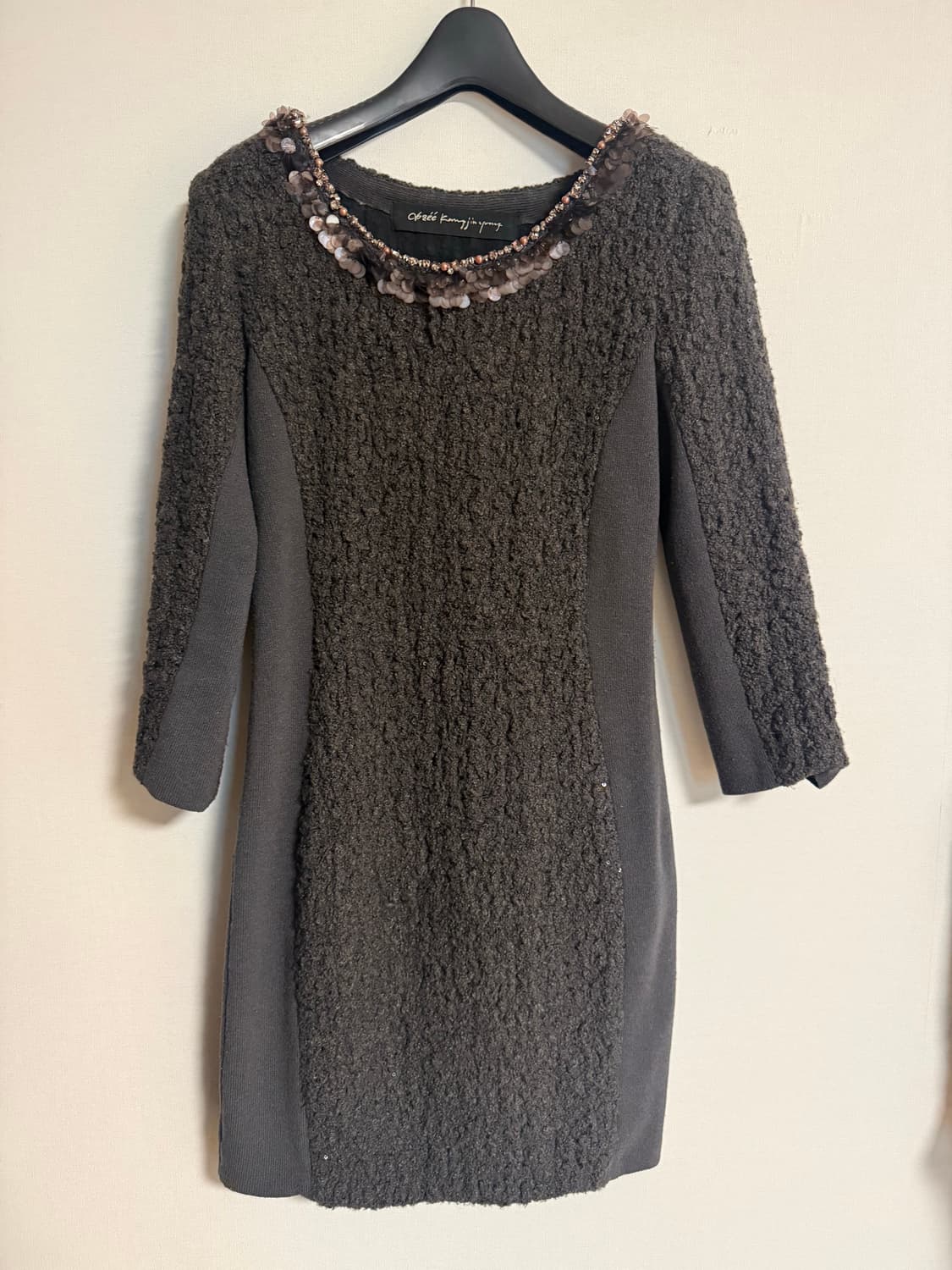 오브제 스팽글 원피스 상품이미지1