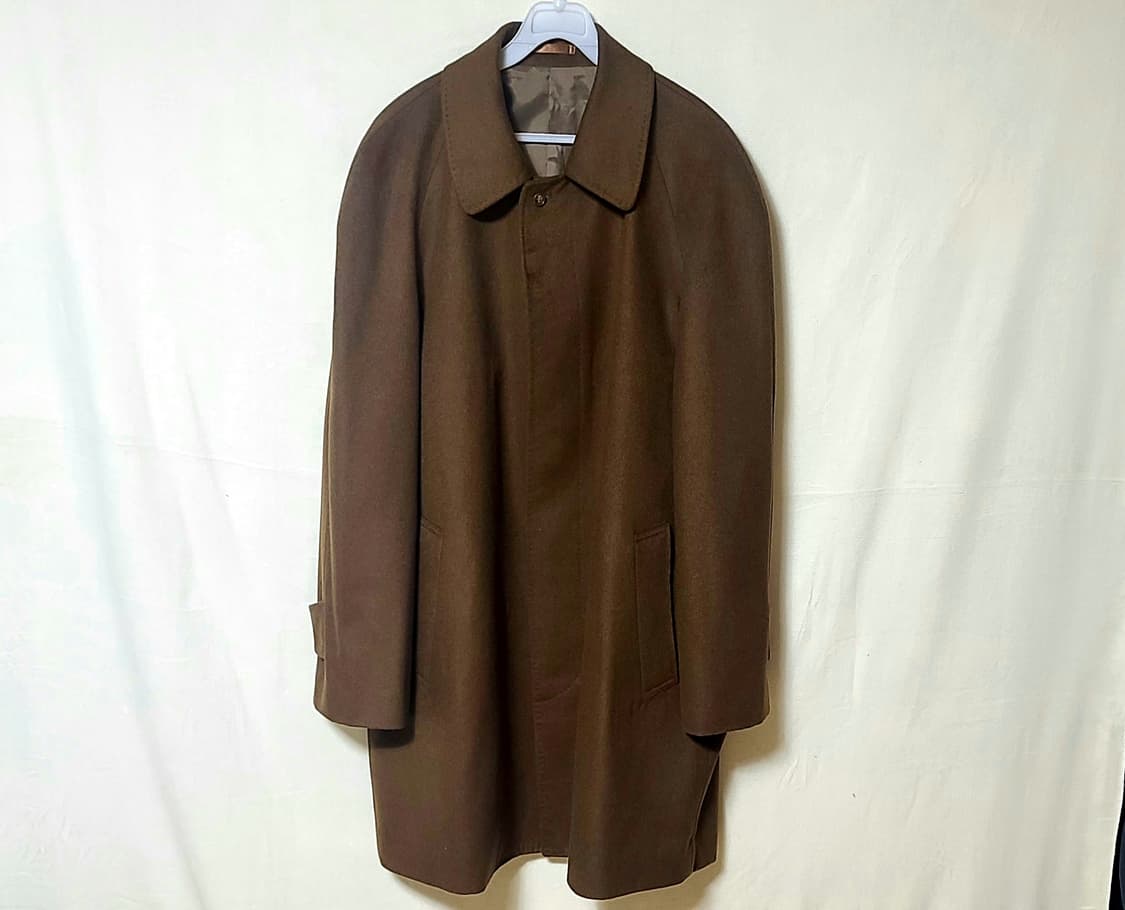 90's 캐시미어 울 혼방 나그랑 싱글 하프코트 상품이미지2