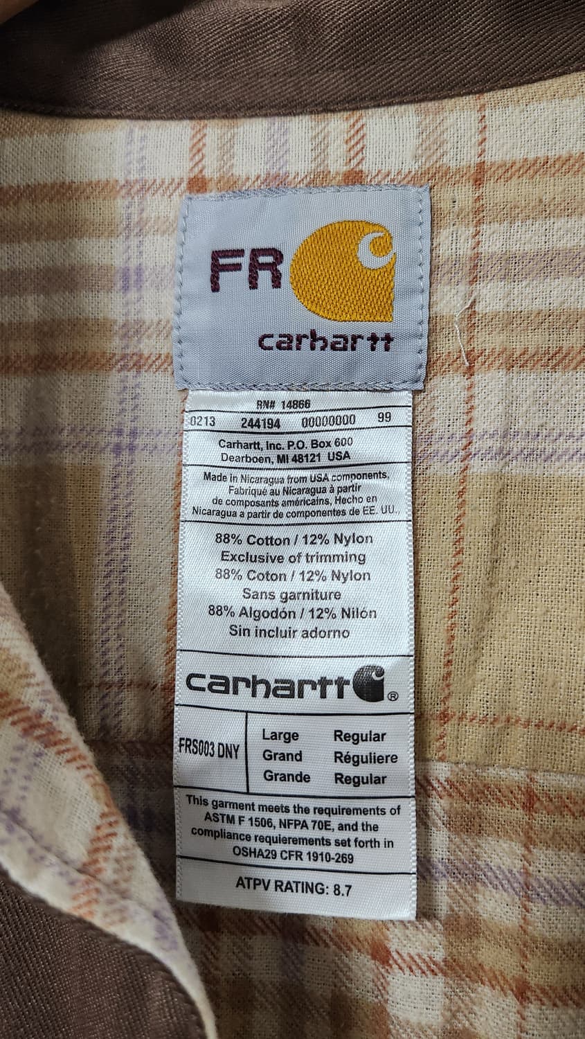 칼하트 FR 워크 셔츠 100 상품이미지6