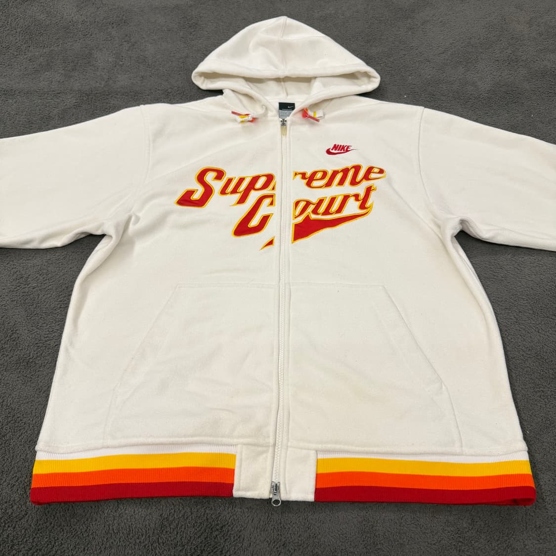 [정품/XL] 나이키 올드스쿨 슈프림코트 플리스 후드집업 상품이미지3