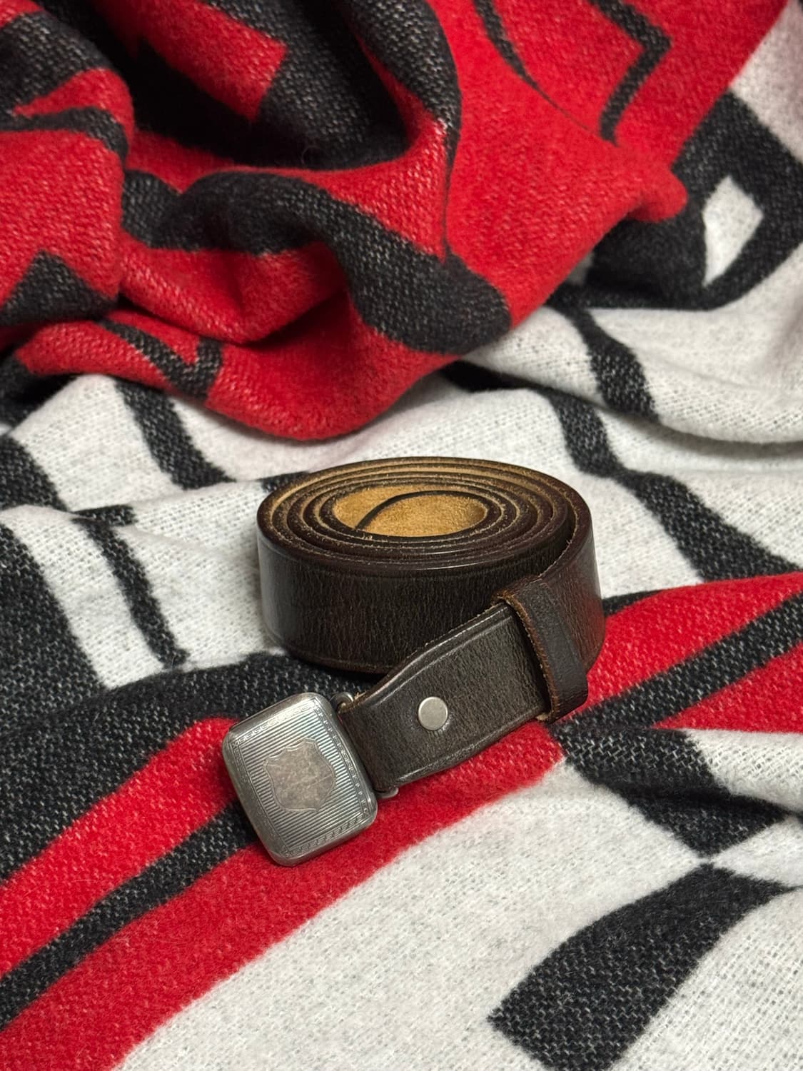 RRL 빈센스 벨트 블랙 36 사이즈 판매합니다.  상품이미지1