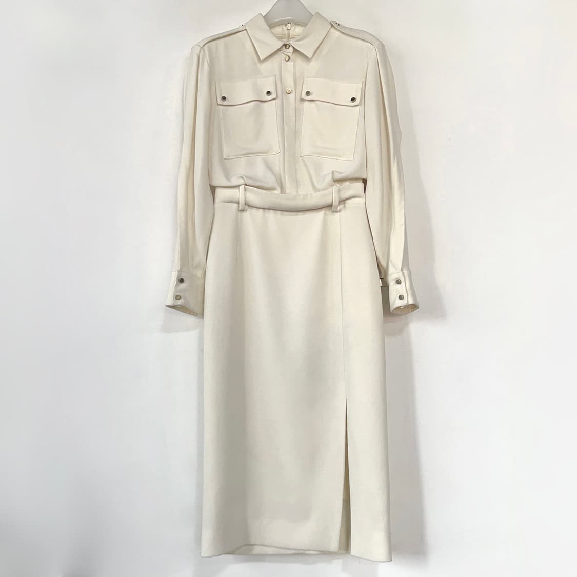 미샤 셋업 스타일 슬릿 원피스 (IVORY) 상품이미지2