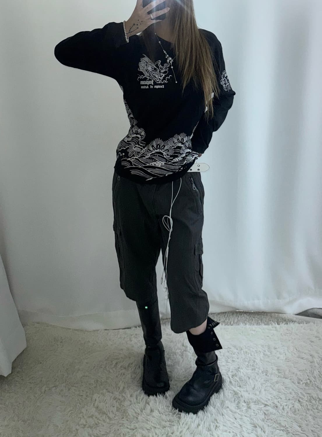 애쉬그레이 쉐도우 레이드 카고 버뮤다팬츠 상품이미지3