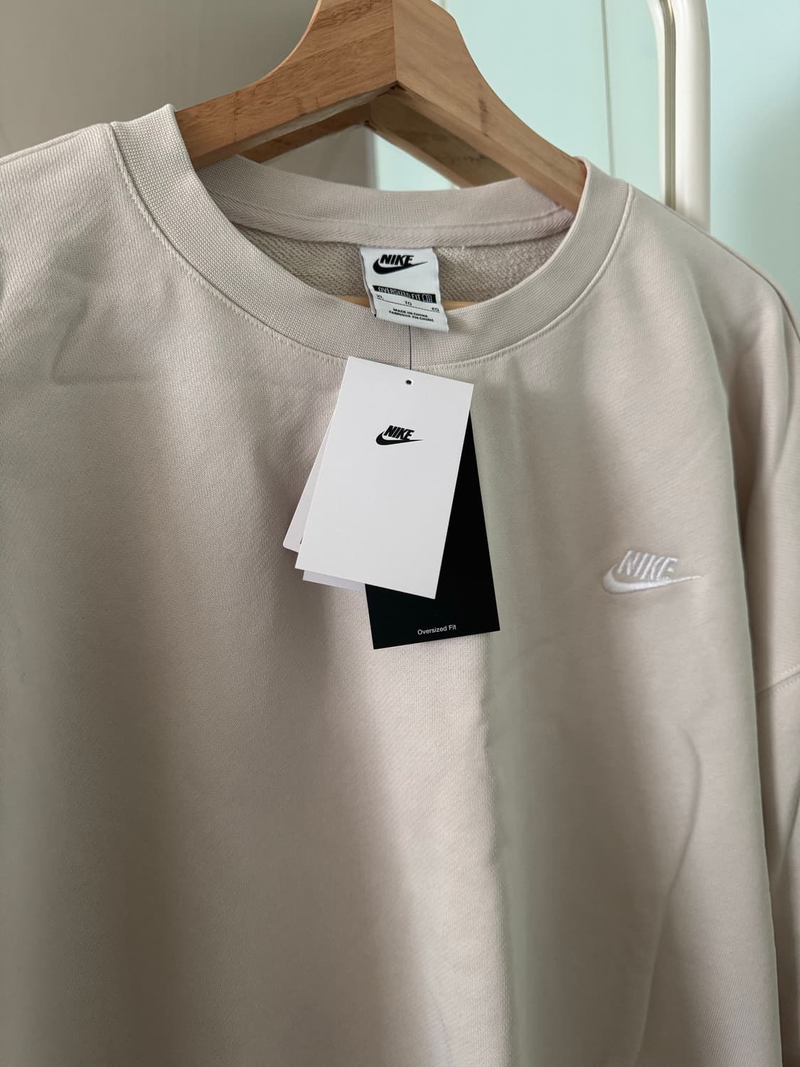 나이키 클럽 플리스 오버사이즈 맨투맨 스웻셔츠 XL 새상품 상품이미지4