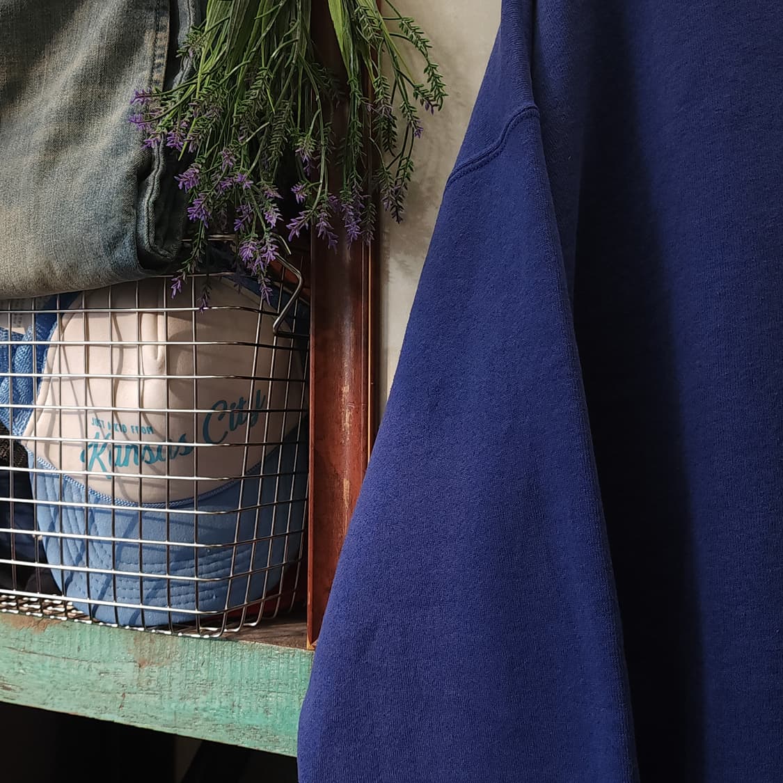 90s Lee 빈티지 스웻셔츠 플레인 스웻셔츠 블루 xl 상품이미지5