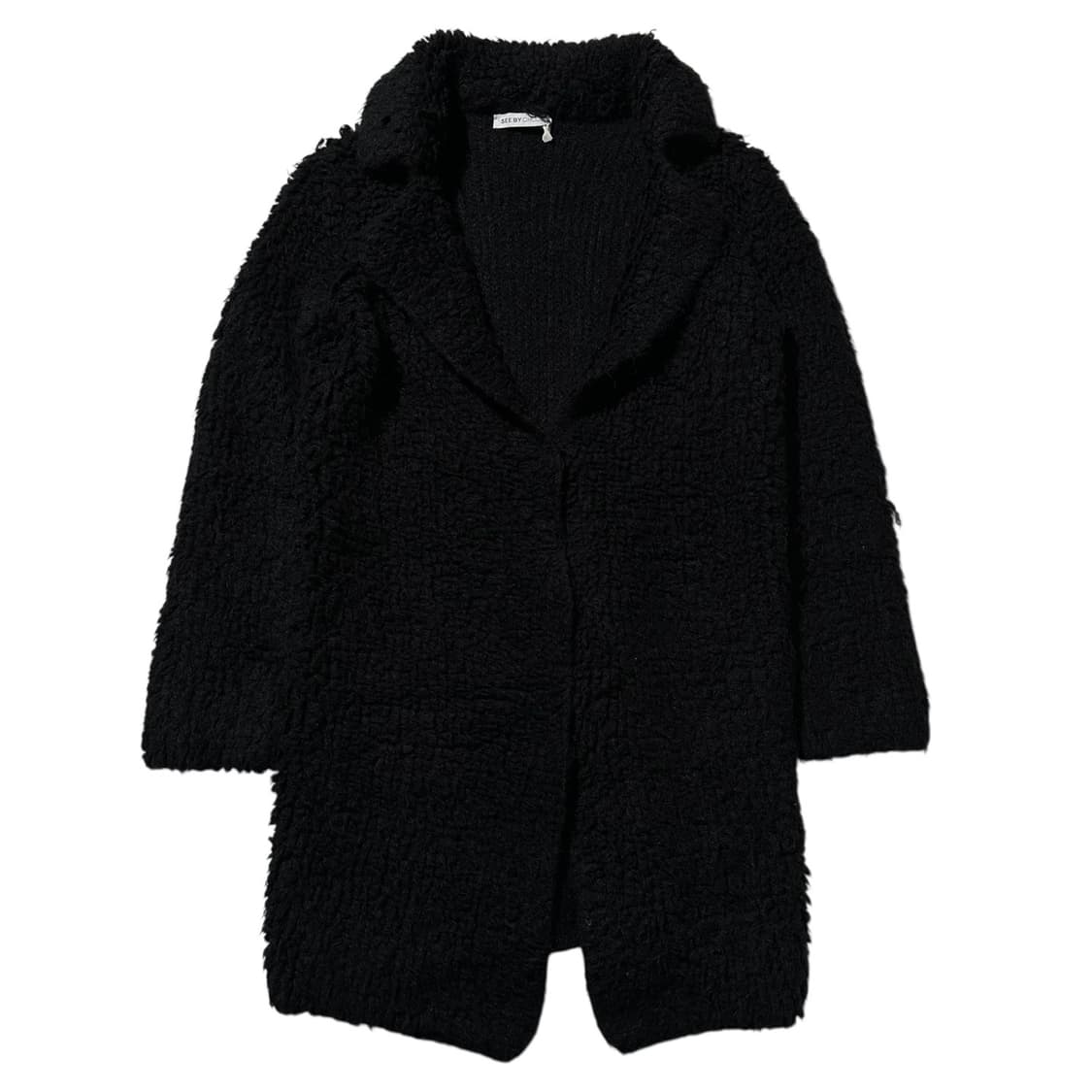 (매장판) 씨 바이 끌로에 울 알파카 니트 코트 블랙 상품이미지1