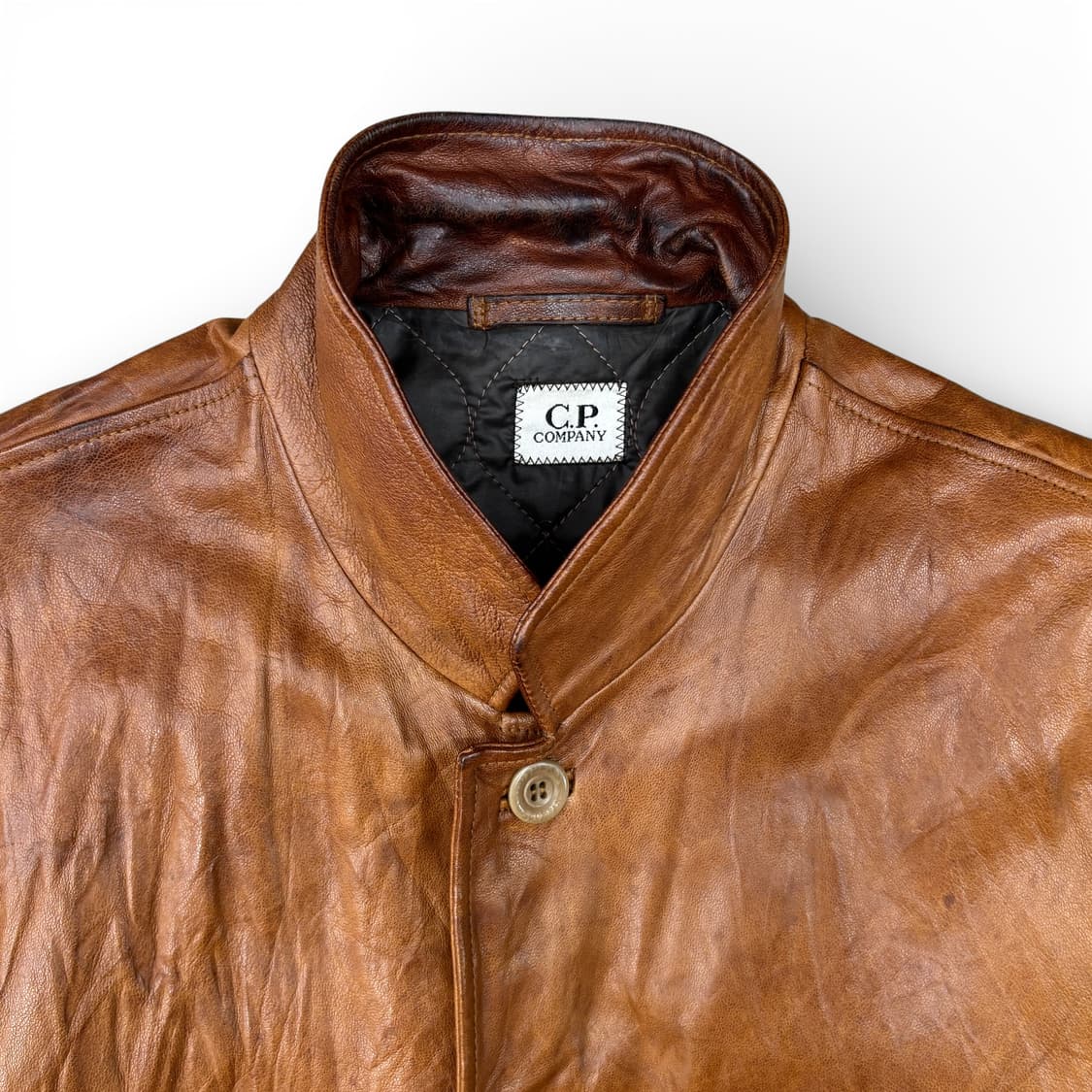 90's CP컴퍼니 램스킨 레더 자켓 상품이미지4