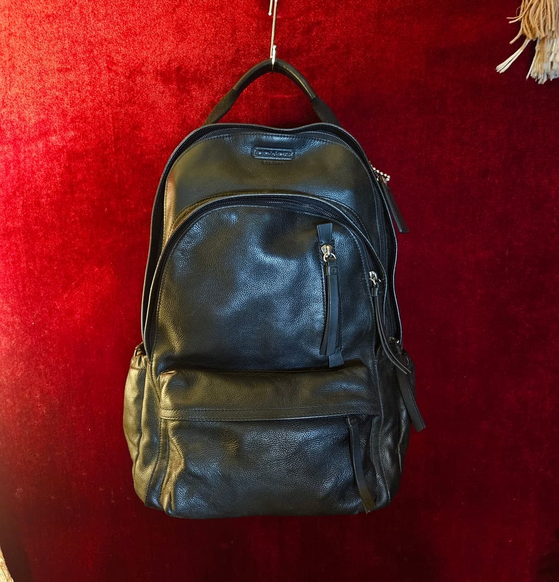 코치(COACH) 남성 톰슨 레더 백팩 30 x 44.5 size 상품이미지1