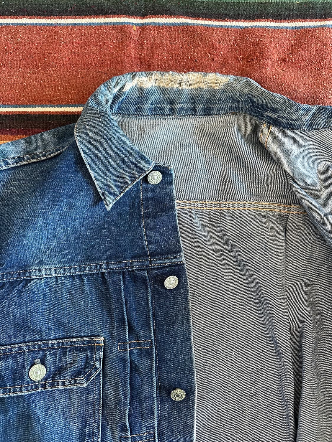 50s USA 빈티지 리바이스 507XX 2세대 오리지널 데님 자켓 상품이미지9