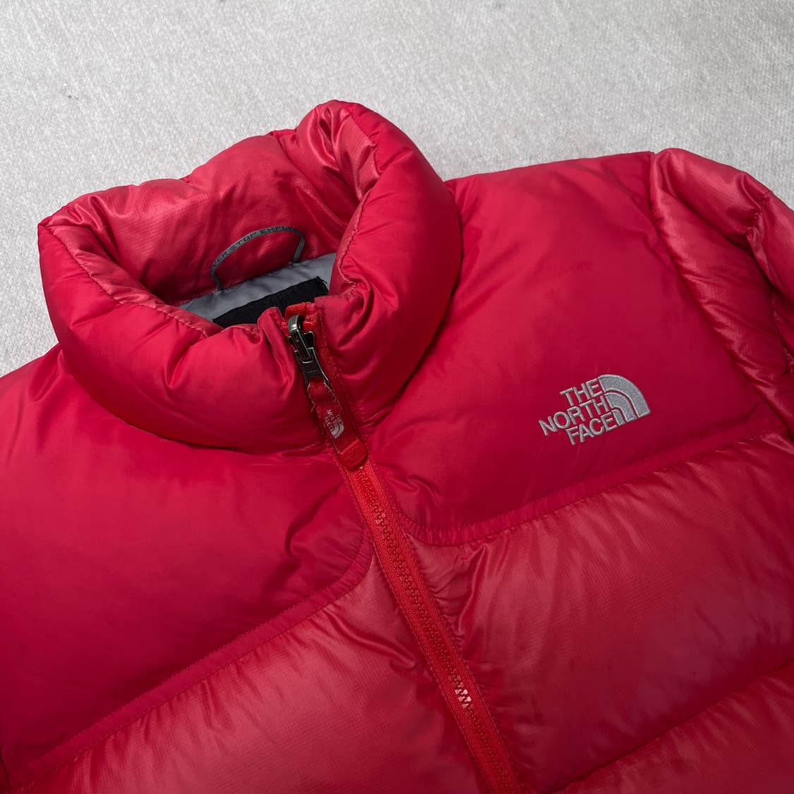 W 100 노스페이스 핑크 눕시700 패딩 상품이미지2