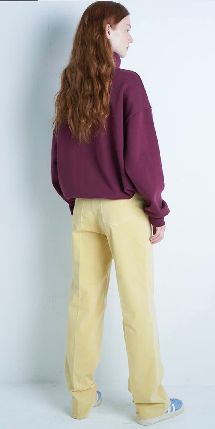 포니테일 제너 코듀로이팬츠 마가린옐로우 M 상품이미지3