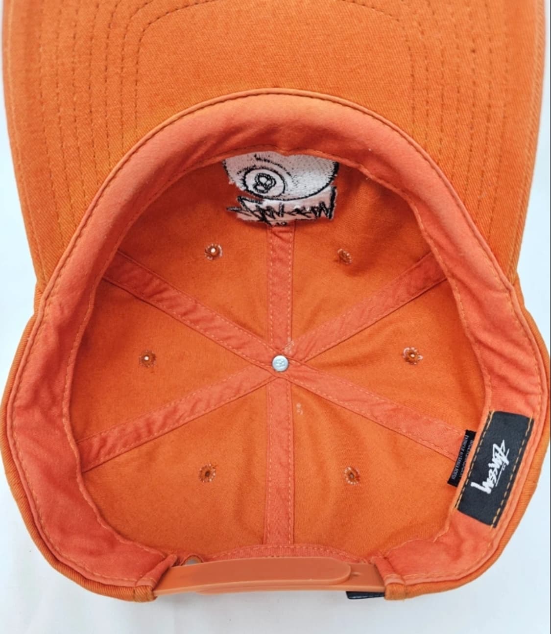 스투시 8볼 캡 오렌지 모자 상품이미지9