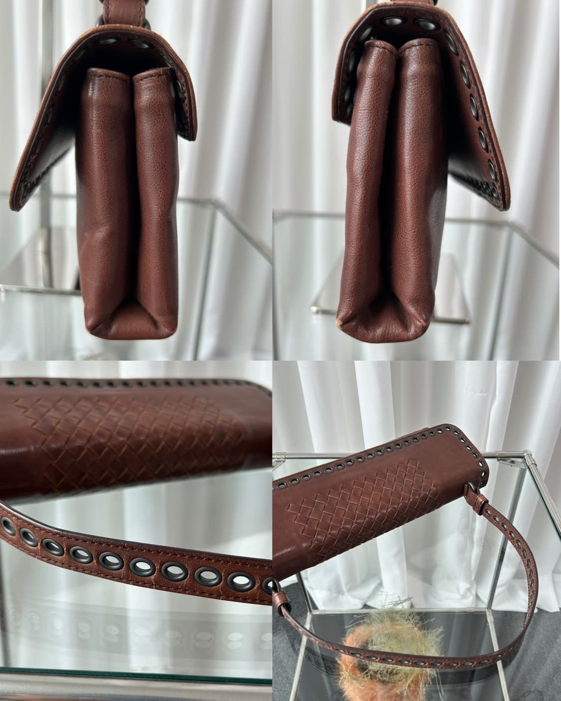 보테가 베네타 우븐 레더 바게트백 상품이미지6