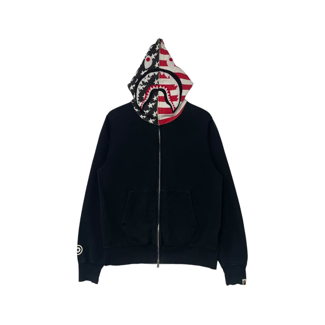 🦈베이프 스타 성조기 샤크 풀오버 후드집업🔥 상품이미지1