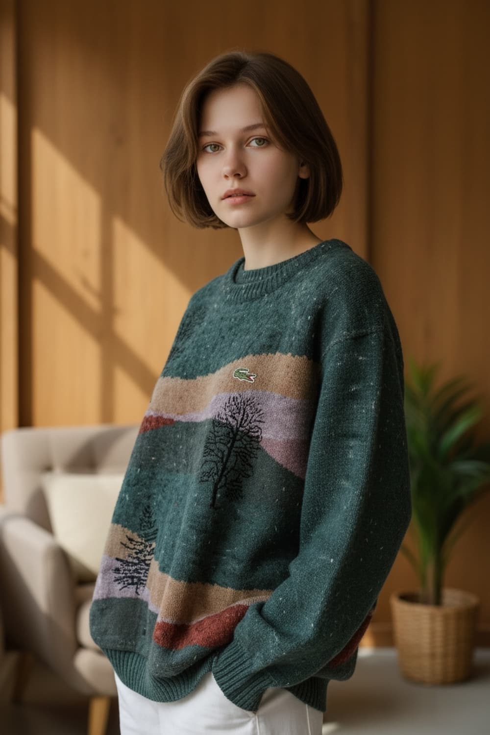 LACOSTE 빈티지 니트 상품이미지1