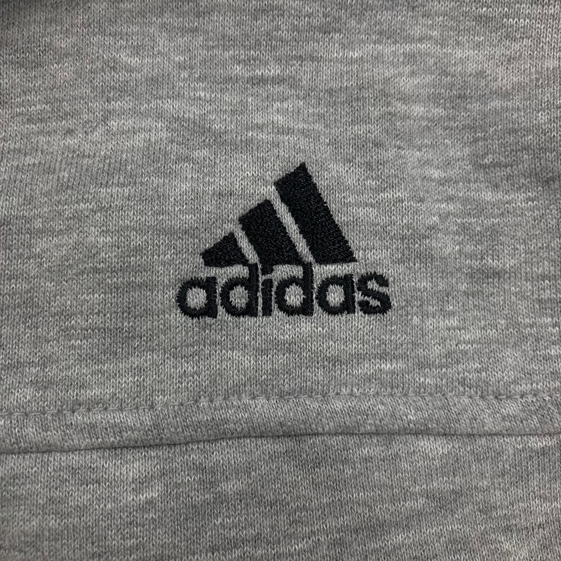 아디다스 스몰 로고 사이드 라인 그레이 후드 집업 상품이미지2