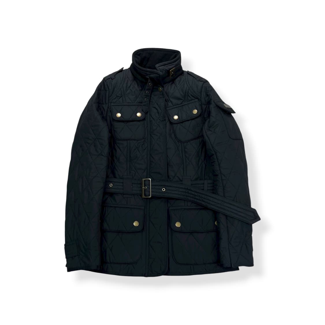 W 95 바버 인터네셔널 퀄팅 벨티드자켓 상품이미지1