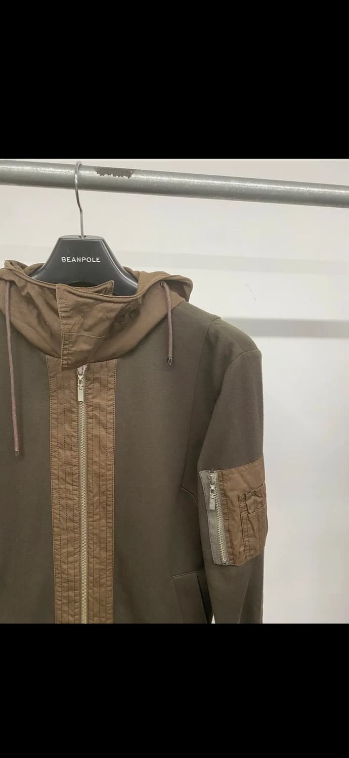 솔리드옴므 00s 하이넥 엘보 패치 집업 후드 후디 점퍼 상품이미지3